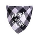 Honden bandana Happy New Year rood of zwart met wit, Dieren en Toebehoren, Honden-accessoires, Verzenden, Nieuw