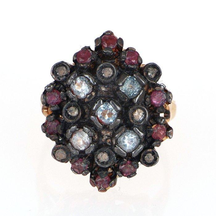 Zonder Minimumprijs - Ring - 14 karaat Geel goud, Zilver, Sieraden, Tassen en Uiterlijk, Ringen