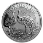 Emu (Australie) 1 oz 2019 (30.000 oplage), Postzegels en Munten, Munten | Oceanië, Zilver, Losse munt, Verzenden