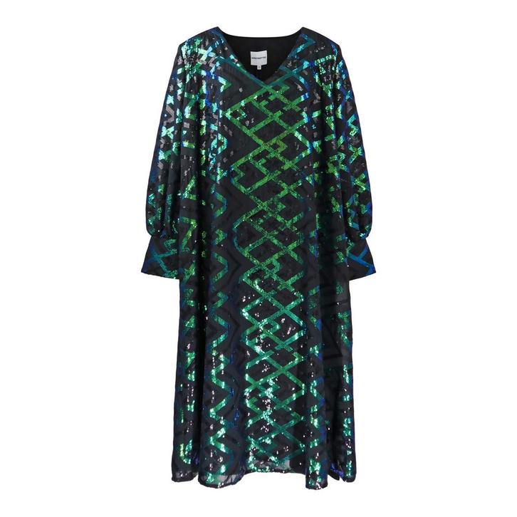 Modetrotter • pailletten midi jurk • 40, Kleding | Dames, Jurken, Zwart, Nieuw, Maat 38/40 (M), Verzenden