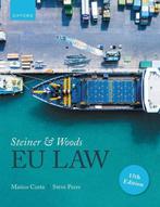 Steiner and Woods EU Law 9780192884534, Verzenden, Zo goed als nieuw