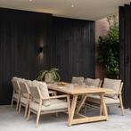 Noah Julia low dining tuinset 7 delig 300x100xH69 teak 4, Ophalen of Verzenden, Nieuw, Teakhout