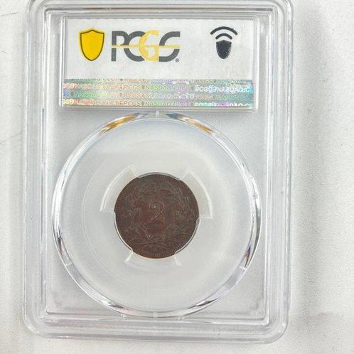 Zwitserland. 2 Rap Bronze Coin - PCGS Certified (AU55) 1914, Postzegels en Munten, Munten | Europa | Niet-Euromunten
