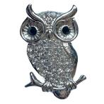 Fako Bijoux® - Magneet Broche XL - Uil Kristal - Magnetische, Sieraden, Tassen en Uiterlijk, Broches, Verzenden, Nieuw