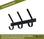 Spinder Dexter 3 wandkapstok staal met haken - Zwart, Huis en Inrichting, Kasten | Wandmeubels, Ophalen of Verzenden, Nieuw, Overige materialen