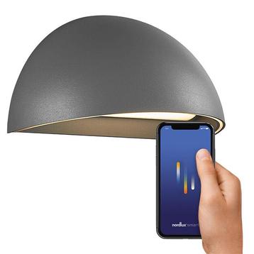 Grijze smart buitenlamp modern, Arcus Smart, 9,5W, 2700K beschikbaar voor biedingen