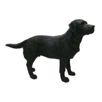 Beeldje Labrador zwart 14 cm - Beeldjes