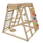 Maxi speeltoestel voor kinderen - Met glijbaan - Naturel, Verzenden, Nieuw