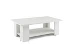 Coast Salontafel - 2-Laags - Hout - 90 x 52 x 32 cm - Wit, Verzenden, Nieuw