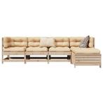 vidaXL 5-delige Loungeset massief grenenhout, Tuin en Terras, Verzenden, Nieuw, Loungeset