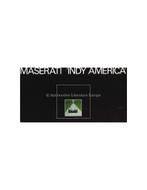 1973 MASERATI INDY AMERICA BROCHURE, Nieuw, Author