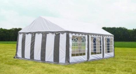 Classic Plus Partytent PVC 6x6x2 mtr in Wit-Grijs, Tuin en Terras, Partytenten, Partytent, Nieuw, 2 meter of meer, Verzenden