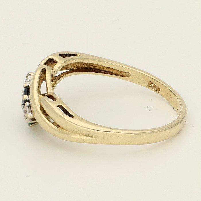 Zonder Minimumprijs - Ring - 14 karaat Geel goud - 0.01ct., Sieraden, Tassen en Uiterlijk, Ringen