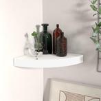 vidaXL Hoekschap zwevend 25x25x3,8 cm MDF wit, Verzenden, Nieuw