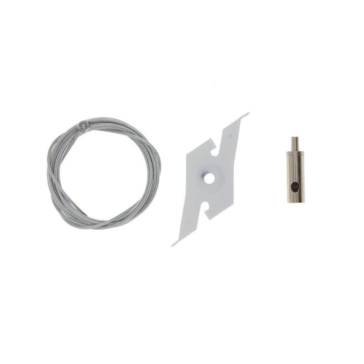 Staalkabel ophangset 3 fase rail wit verstelbaar 2 Meter, Huis en Inrichting, Lampen | Plafondlampen, Nieuw, Verzenden