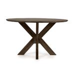 Eettafels Nikki - 130cm - Bruin - 96136 - eettafel, Huis en Inrichting, Nieuw, Overige materialen