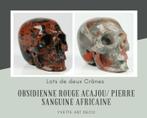 Mahonie Rode Obsidiaan / Afrikaanse Bloedsteen Schedel -