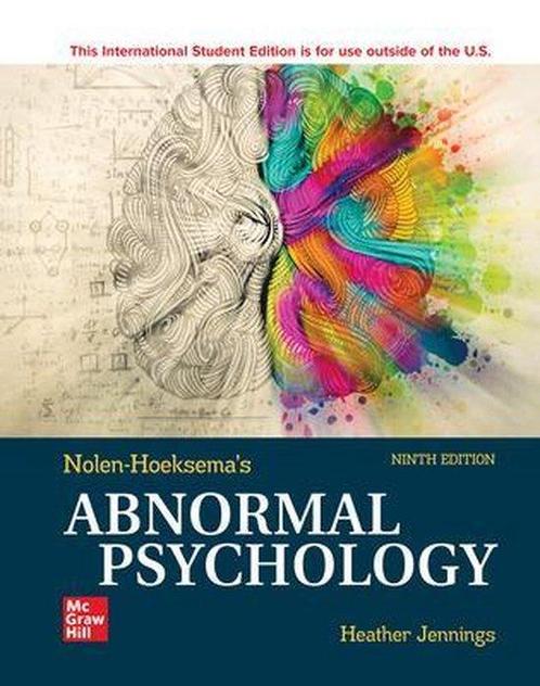 9781265237769 Abnormal Psychology ISE Susan Nolen-Hoeksema, Boeken, Studieboeken en Cursussen, Nieuw, Verzenden