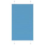 vidaXL Plissé rolgordijn 75x150 cm stofbreedte 74,4 cm, Verzenden, Nieuw, Blauw
