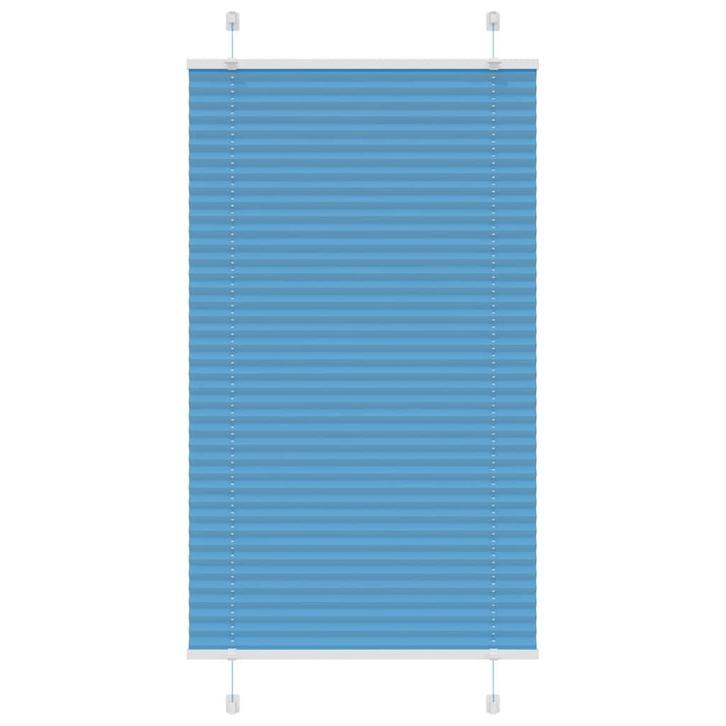 vidaXL Plissé rolgordijn 75x150 cm stofbreedte 74,4 cm, Huis en Inrichting, Stoffering | Gordijnen en Lamellen, Blauw, Nieuw, Verzenden