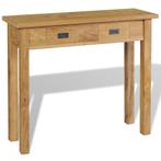 vidaXL Wandtafel massief teakhout 90x30x80 cm, Huis en Inrichting, Tafels | Bijzettafels, Verzenden, Nieuw