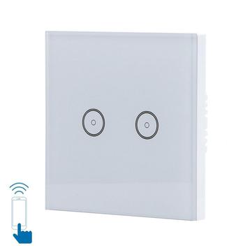 WiFi Smart Switch slimme schakelaar | 2 lichtpunten - inbouw beschikbaar voor biedingen