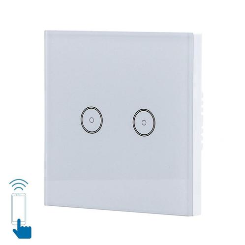 WiFi Smart Switch slimme schakelaar | 2 lichtpunten - inbouw, Computers en Software, Netwerk switches, Nieuw, Verzenden