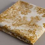 Exclusieve Toile de Jouy Ocra - 5 meter - Textiel - 500 cm -, Antiek en Kunst, Curiosa en Brocante
