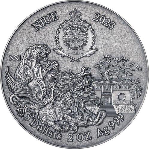 Niue. 5 Dollars 2023 Shaolin Kung Fu Leopard - Martial Arts, Postzegels en Munten, Munten | Europa | Niet-Euromunten