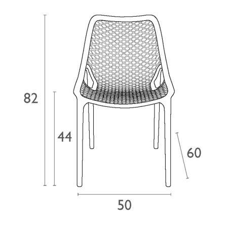 (MDK-105548) Siesta Air designstoel zwart, Huis en Inrichting, Stoelen, Zwart, Nieuw, Ophalen of Verzenden