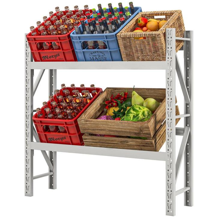 TRUUSK Drankkrattenrek voor 6 kratten - Vrijstaand met verst, Huis en Inrichting, Kasten | Boekenkasten, Nieuw, Verzenden