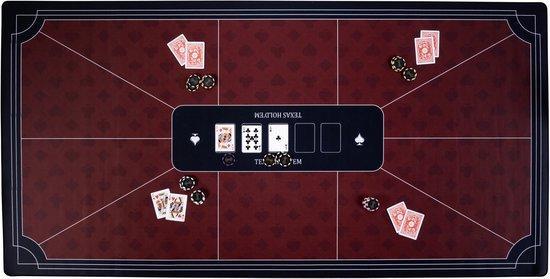 Pokerkleed rood (177x89cm) - Engelhart (Binnenspeelgoed), Hobby en Vrije tijd, Gezelschapsspellen | Bordspellen, Nieuw, Verzenden