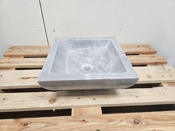 Waskom Forzalaqua Siracusa Carrara Vierkant Gepolijst 40 x, Doe-het-zelf en Verbouw, Sanitair, Bad, Nieuw, Steen, Ophalen of Verzenden