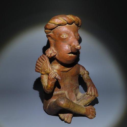 Nayarit, Mexico Terracotta Antropomorpisch figuur. circa 100, Verzamelen, Mineralen en Fossielen