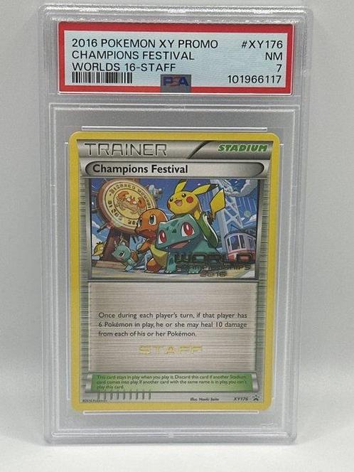 Pokémon - 1 Graded card - world championship champion, Hobby en Vrije tijd, Verzamelkaartspellen | Pokémon