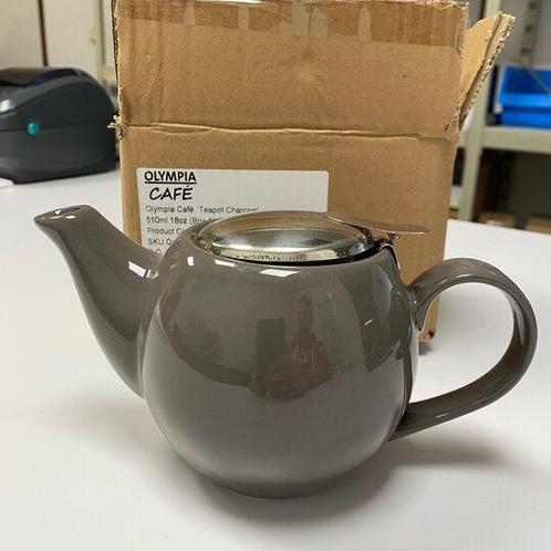 Olympia theepot 51cl grijs, Zakelijke goederen, Horeca | Overige, Verzenden