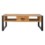 Salontafel Mangohout Britt 120 cm, Overige vormen, Nieuw, Industriële meubels, Overige houtsoorten