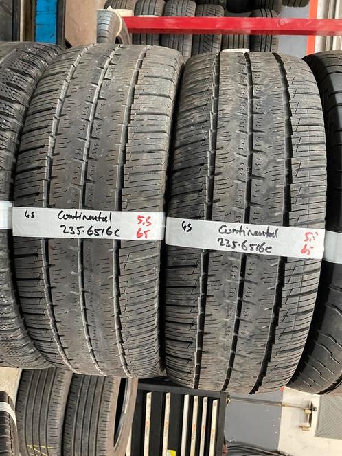 235-65-16C Continental ALL SEASON 5.5mm BUSBANDEN 235 65 16C, Auto-onderdelen, Banden en Velgen, 16 inch, All Season, 235 mm, Bestelwagen