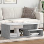 vidaXL Salontafel 102x55x35 cm bewerkt hout betongrijs, Verzenden, Nieuw, Overige houtsoorten, 100 tot 150 cm