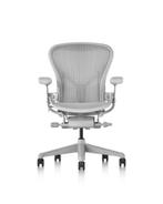 Herman Miller Aeron Remastered Mineral - Incl. Posturefit, Huis en Inrichting, Bureaustoelen, Verzenden, Wit, Zo goed als nieuw
