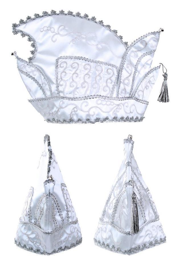 Prins Carnaval Steek Muts Wit Prinsenmuts Raad Elf Zilver Pr, Kleding | Heren, Carnavalskleding en Feestkleding, Nieuw, Overige maten