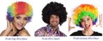 Pruik Groove Unisex - multikleur/ zwart afro - pruiken, Universeel, Carnaval, Verzenden, Nieuw