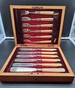 Bestekset (12) - Verzilverd, Bakeliet, Antiek en Kunst