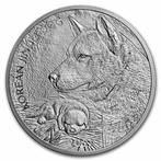 Zuid-Korea Jindo Dog 1 oz 2021 (7.000 oplage), Verzenden, Oost-Azië, Losse munt, Zilver