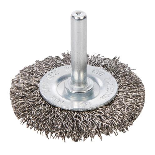 Silverline Staalborstel wiel - roestvrijstaal - Ø 50 mm -.., Doe-het-zelf en Verbouw, Gereedschap | Boormachines, Nieuw, Ophalen of Verzenden