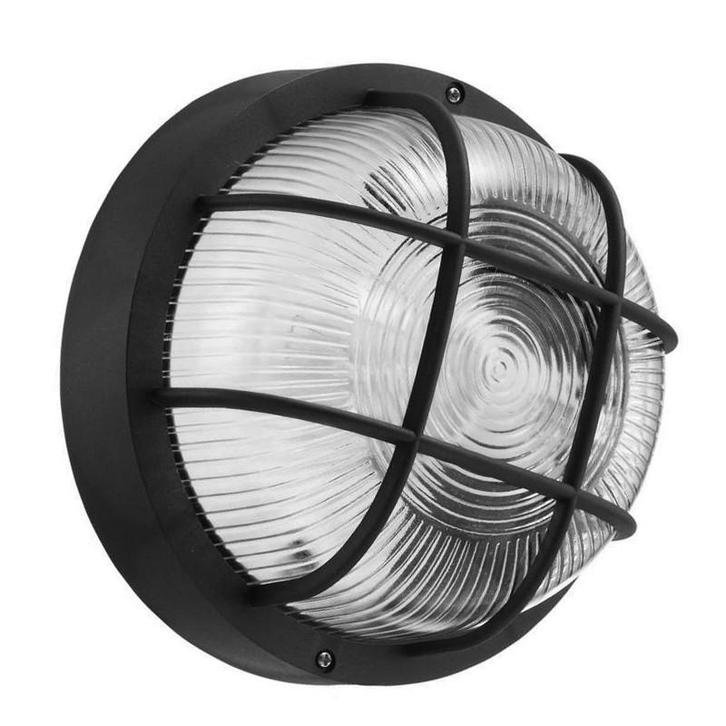 Ronde bullseye (bulleye) buitenlamp, zwart E27, Doe-het-zelf en Verbouw, Gereedschap | Handgereedschap, Nieuw, Ophalen of Verzenden