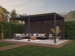 Aluminium pergola met lamellen zwart, 580 x 300 cm, Nieuw