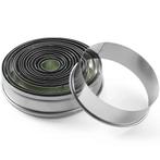 Uitsteekvormen | 14-delig | Rond | Glad | Ø19-112mm HENDI, Verzenden, Nieuw in verpakking