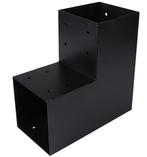 Starx paalverbinder hoekmodel 120x120 mm zwart, Verzenden, Nieuw