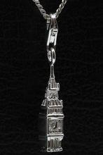 Zilveren Big Ben Londen hanger en/of bedel, Sieraden, Tassen en Uiterlijk, Bedels, Verzenden, Nieuw